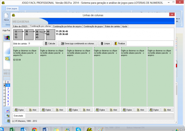 Combinação de colunas